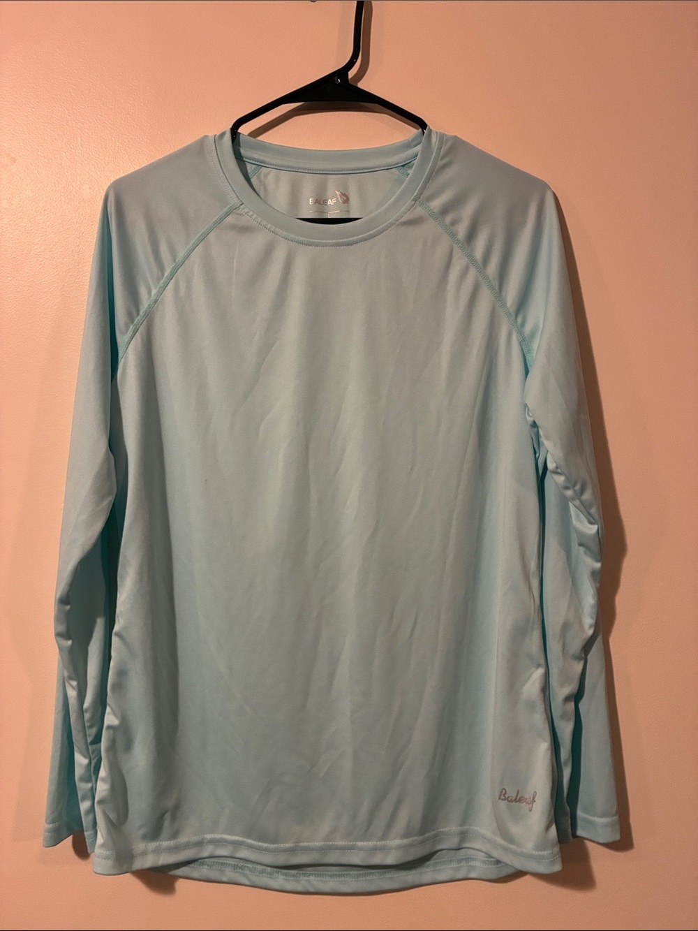 Baleaf Men's Long Sleeve Rash Guard in Light Blue
